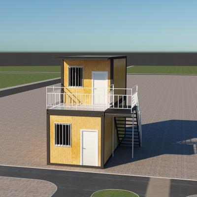 China Home Double Storey Container Office 40 Feet 20 Feet en venta
