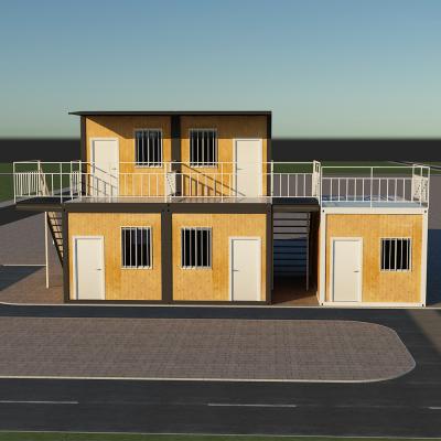 Chine 2 Story Container Foldable House Modular Prefabricated Portable à vendre
