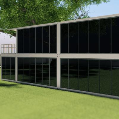 Chine Customized 40ft Flat Pack Containers House Modular One Side Glass Wall Sun Room à vendre