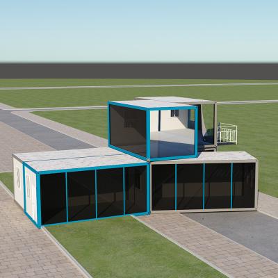 China Prefab Mobile 40ft Flat Pack Containers Employ Solar Energy 40ft Tiny Home for sale