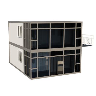 China 4m Flat Pack Container House Luxury Flat Pack Homes 2 Story for sale