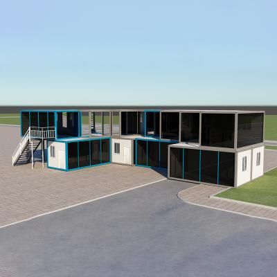 China 3m Flat Pack Container Shed Prefab Flat Roof House en venta