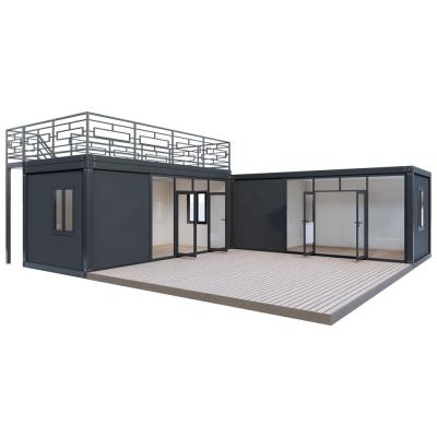 Chine Assembly Container ZCS With Floor To Ceiling Glass Guardrail Platform à vendre