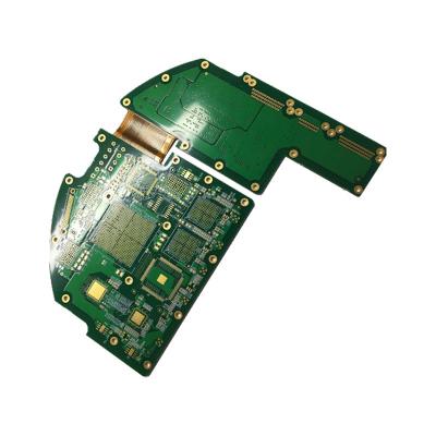 China White Silkscreen High Speed PCB with Gloss Green Solder Mask / Gold Surface Finishing en venta