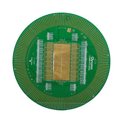 China Gloss Green High Speed PCB 0.5oz-12oz Copper Thickness Black Silkscreen Color for sale