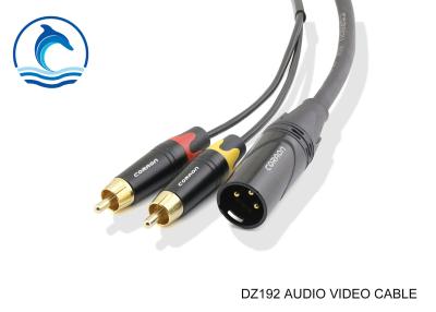 China Twisted Pair Shielded Rca Audio Video Cable DZ192 XLR Bridge Bridging Adaptor Cable for sale