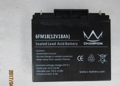China Bateria selada da longa vida da bateria acidificada ao chumbo 12v 18ah para o poder solar do inversor das ligações iniciais à venda