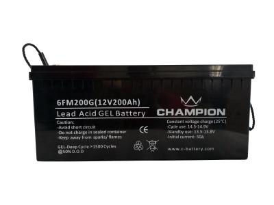 China ABS 200 Amp Hour Deep Cycle Battery / Small Agm Solar Batteries Deep Cycle for sale