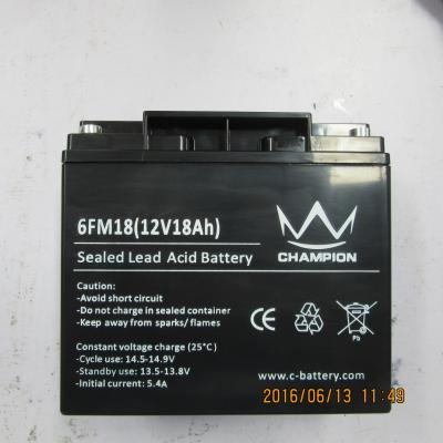 China F17 / F18 Sealed Deep Cycle Marine Battery , Black Agm Deep Cycle Battery for sale