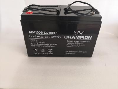 China Fully Charged Gel Power Battery , Electric Car 12 Volt Gel Cell Deep Cycle Battery for sale