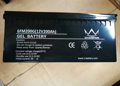 China Lead Acid 12 Volt Gel Cell Battery , Solar Power 200ah Gel Battery for sale