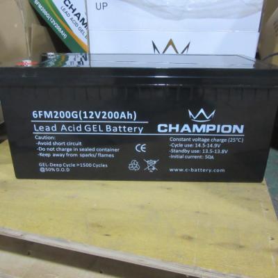China UPS Lead Acid Rechargeable Battery 12v , Gel Cell Marine Battery M6 Terminal for sale