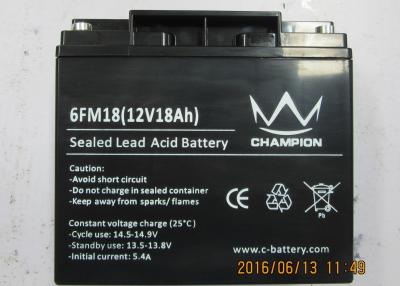 China 12V 18AH Uninterruptible Power Supply Battery , Lead Acid Storage Battery for sale