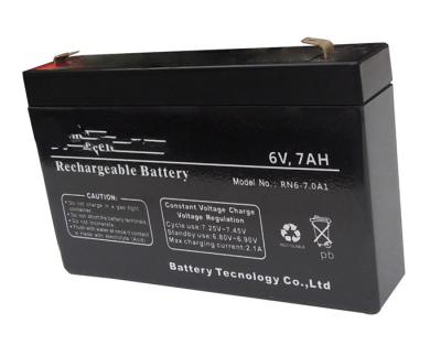 China 6v 7ah AGM Lead Acid Battery For Solar & Wind Power Generation Systems for sale