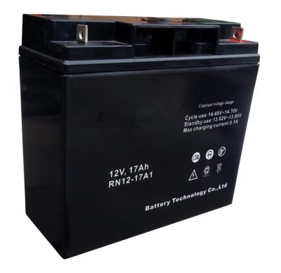 中国 ABS容器およびカバーが付いている密封された17ah 12Vの鉛酸蓄電池 販売のため