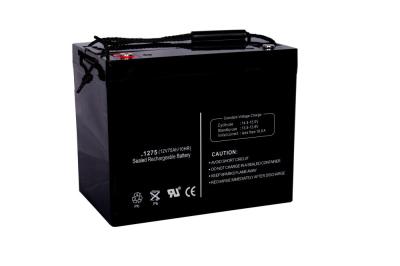 China M6 Terminal Lead Acid 12V 75AH Front Terminal Battery for sale