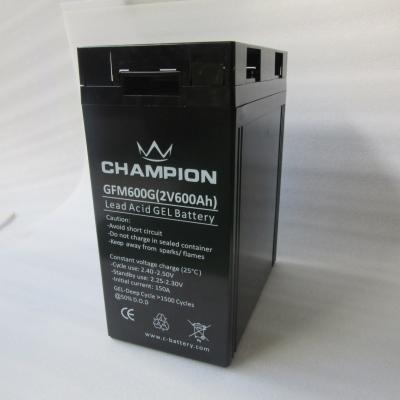 China Low Self Discharge Rate 2V 600Ah OPzV Battery for sale