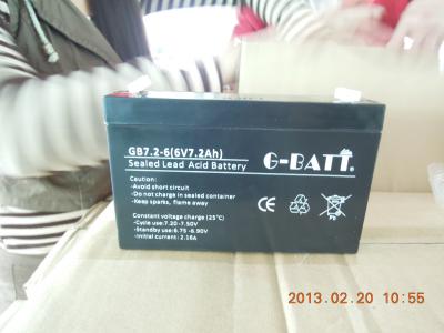 China 7.2AH Gel Lead Acid Battery for sale
