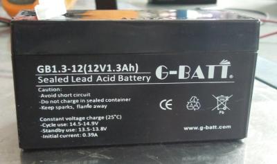 China Rechargeable F187 12V 1.3AH Agm Lead Acid Battery for sale