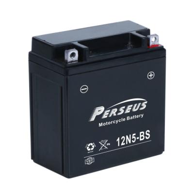 China Self Discharge AGM 12v Motorcycle Battery 5AH Capacity for sale