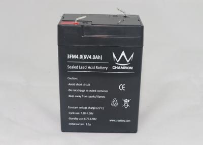 China Champion Rechargeable F187 4AH 6V Lead Acid Battery 6FM4 For Emergency Lights for sale