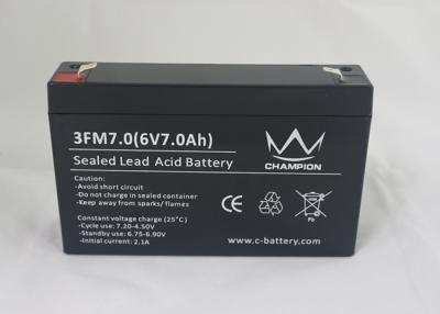 China Champion 6v 7ah Agm Smf Vrla Valve Regulated Lead Acid Battery For Robots / Electric Toys for sale