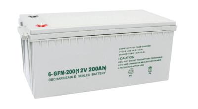 China 6FM200 Deep Cycle Inverter Batteries , 12 V 200 Ah AGM Lead Acid Battery for sale