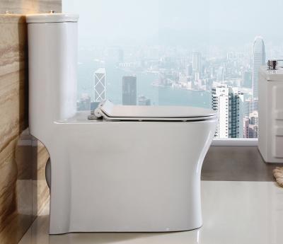China Water Saving Siphon Single Piece Toilet Upper Cistern Peeping Chinese Toilet zu verkaufen