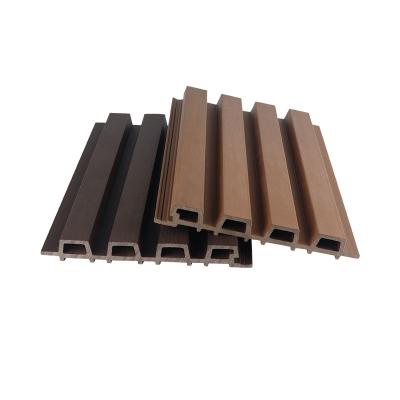 China Waterproof WPC Cladding Panel Floor Outdoor Gray 28x217mm For Swimming Pool Decor for sale