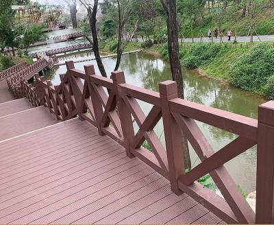 China SGS WPC Fence Panel Protective Railing 2000x1200mm Outside Board For Garden Engineering à venda