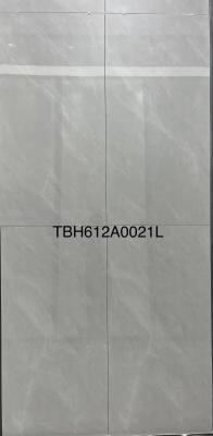 China 600x1200mm Polished Glazed Tiles Glossy Gray Floor Wall Balcony Office Carrara Pocerlain Tiles for sale