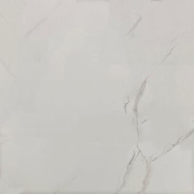 中国 Glazed Glossy Gray Polished Porcelain Tiles 60x60cm Kitchen Subway Floor Wall Inside Carrara Ceramic Tiles 販売のため