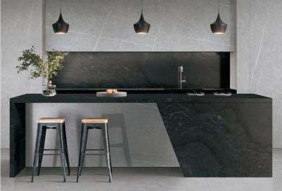 China 1600x3200x12mm Luxury Sintered Stone Slabs Living Room Matt Floor Tiles Galaxy Gray Background Wall for sale
