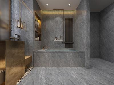 China 32x32'' ISO13006 Polished Glazed Tiles Gray Marble 9.8mm for sale
