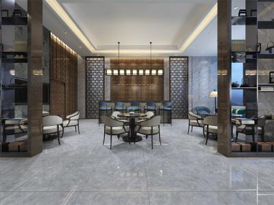 China Tejas de suelo del mármol del SGS 500SQM, Grey End Interior Floor Tile los 80x80cm en venta