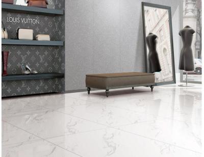 China 9.8mm Thickness 600x600mm Full Body Porcelain Tiles Floor Carrara White Matt Marble for sale