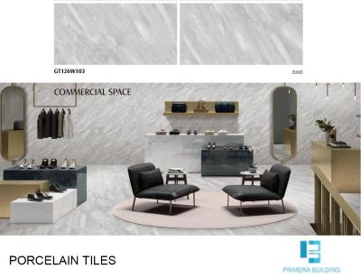 China Terrazzo 600x1200mm Porcelain Indoor Floor Tiles Soft Glazed Marble 35N/mm2 for sale
