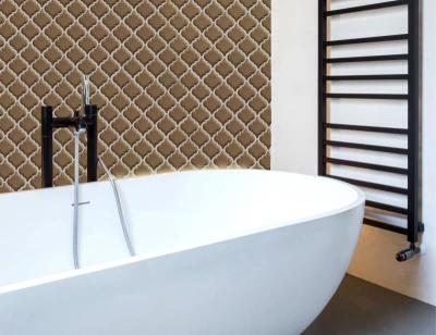China Brown polierte PRIMIERA-Laternen-Mosaik-Glas-Fliese, Dekorations-Wand-Fliese Matts 250x270mm zu verkaufen