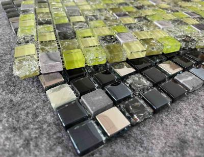 China Steel Galvanized SGS Decorative Mosaic Tiles Countertop Background Shower Wall 1.36kgs for sale
