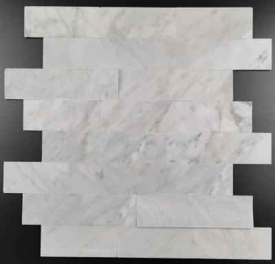 China 4mm Thickness Decorative Mosaic Tiles Glossy Rustic Grooving for sale