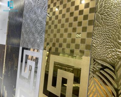 Chine tuiles de porcelaine de mur de vallée de salon de carrelages de couleur d'or de 600x600mm à vendre