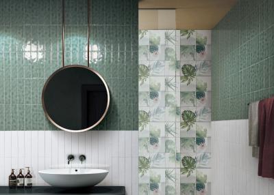 China Harringbone Inside Wall Tiles 50x200mm Grey Tiles Bathroom for sale