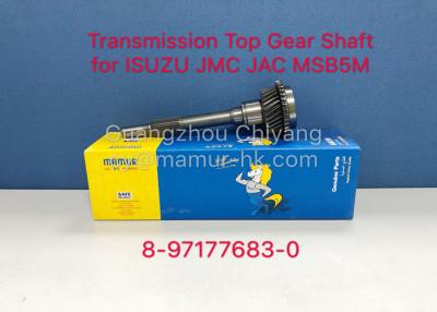 China Top Gear Shaft ISUZU Gearbox Parts For ISUZU MSB5M JMC JAC 8-97177683-0 8971776830 for sale