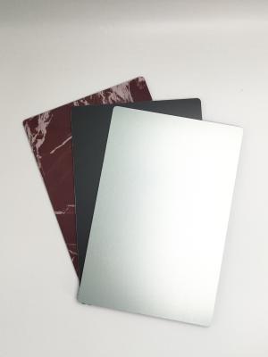 China Partition Use External Brush Finish Aluminum Sheet Cladding Boards PVC Coated for sale