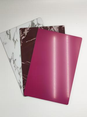 China Kundenspezifisches metallisches silbernes ACP-Blatt, anodisiertes PVDF beschichtete Aluminiumblätter zu verkaufen