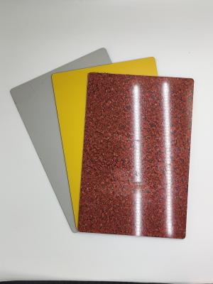 China Mirror Finish PVDF ACP Sheet Cladding 0.2mm Aluminum Layer  For Houses for sale