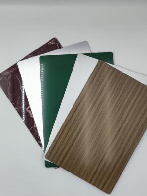China High Gloss Aluminium Composite Panel , Plain ACP Sheet 5mm Solid Color for sale