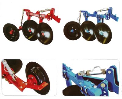China 1LS series agriculture equipment disc plough with 2pcs discs used for 12-18hp walking tractor for sale