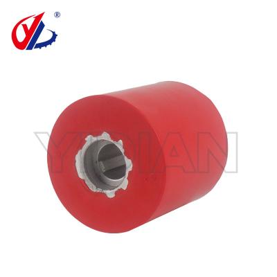 China L60mm Rubber Pressure Roller Power Feeder Parts Rubber Power Feed Rollers for sale