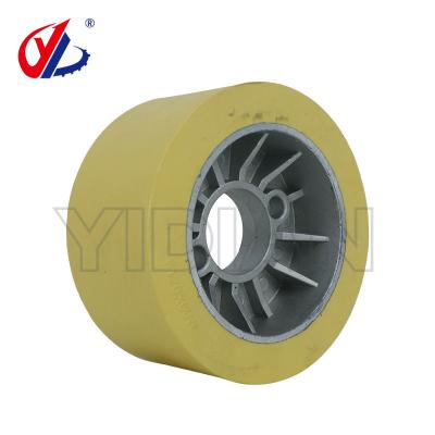 China Piezas de alimentador de potencia de 120*35*60mm ruedas de alimentación rodillos de prensa de goma para alimentador de carpintería en venta
